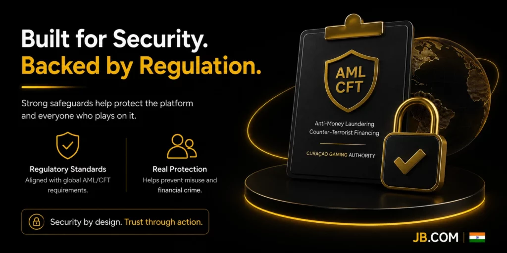 JB.COM AML and security compliance system protecting players and financial transactions